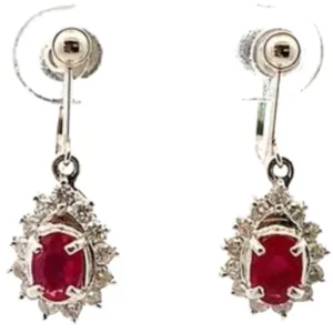 Pt･Pm850 ルビー・ダイヤモンド 0.6・D0.28・0.57・D0.28ct