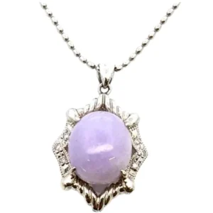 Pt900/Pt850 ラベンダー翡翠・ダイヤモンド 7.41・D0.062ct