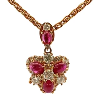 K18 ルビー・ダイヤモンド R2.08・1.19ct