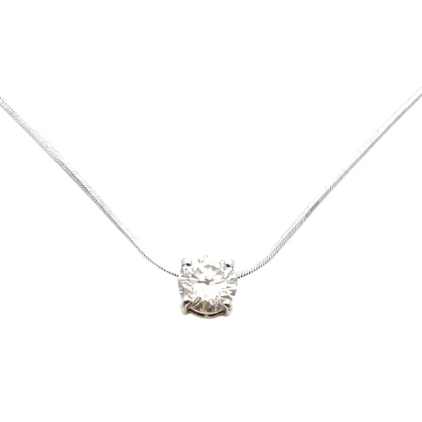 Pt900/Pt850 ダイヤモンド ネックレス/ペンダントトップ 1.03ct