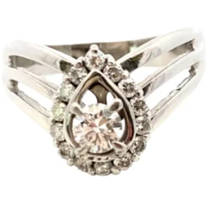 Pt･Pm850 ダイヤモンド リング 0.3・0.25ct
