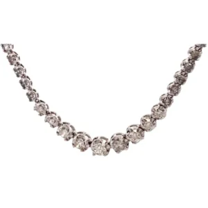 K18WG ダイヤモンド ネックレスペンダントトップ 5ct