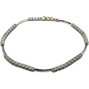 K18WG ダイヤモンド ブレスレットバングル 1.5ct