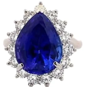 Pt･Pm900 タンザナイト・ダイヤモンド 9.24・D1.49ct