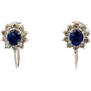 Pt・Pm900 サファイア・ダイヤ 0.3・0.2・0.3・0.2ct