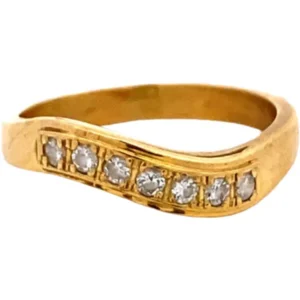 K18 ダイヤモンド リング 0.2ct