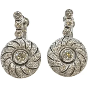 K14WG ダイヤモンド ピアス/イヤリング D1.41・0.18ct