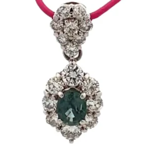 Pt・Pm900 アレキサンドライト・ダイヤモンド 0.69・D1.20ct
