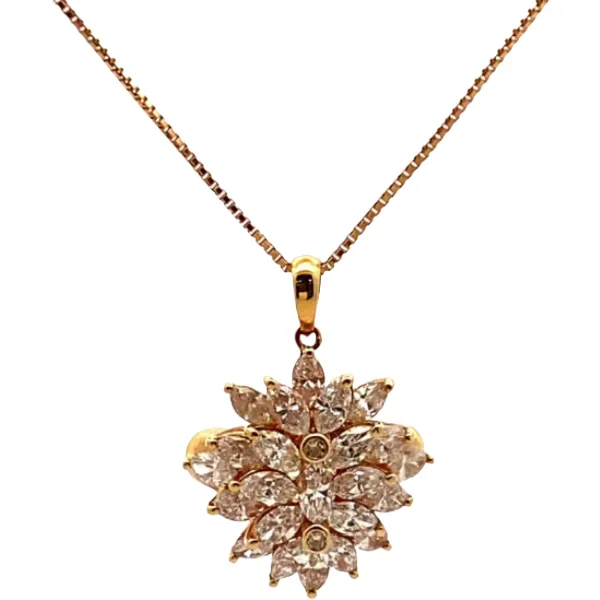 K18 ダイヤモンド ネックレス/ペンダントトップ 2.15ct