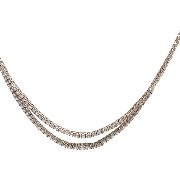 Pt･Pm850 ダイヤモンド ネックレス/ペンダントトップ 11.34ct