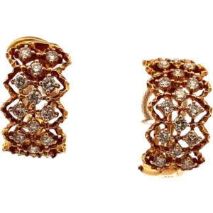 K18 ダイヤモンド ピアス/イヤリング 0.585・0.585ct