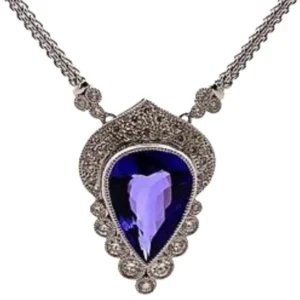 K18WG タンザナイト・ダイヤ 7.07・1.024ct