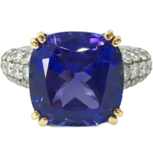 Pt・Pm900 タンザナイト・ダイヤ 9.8・D1.3ct
