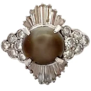 Pt・Pm900 クリソベリルキャッツアイ・ダイヤ 7.36・D2.11ct