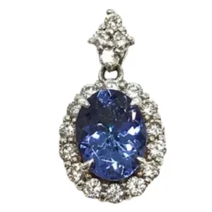 K18WG タンザナイト・ダイヤモンド 1.5・D0.44ct