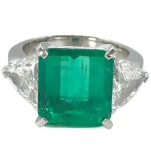 Pt・Pm900 コロンビア産エメラルド・ダイヤ 4.75・1.75ct