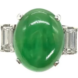 Pt・Pm900 翡翠・ダイヤ 8.043・0.887ct