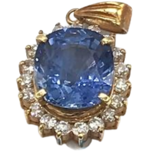 K18 ブルーサファイア・ダイヤ S4.025・D0.45ct