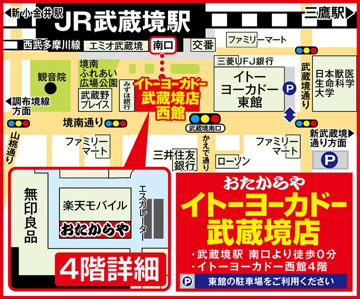 イトーヨーカドー武蔵境店案内図