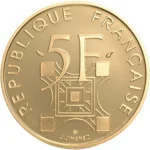22金（K22）フランスエッフェル塔100年記念金貨