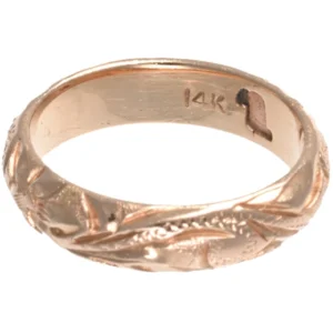 14金 (K14) 甲丸リング