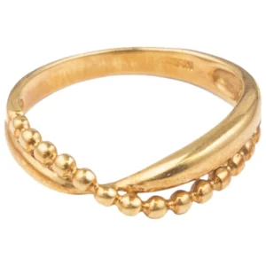 18金(K18)ビーズデザインリング