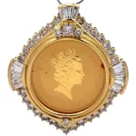 24金（K24）ペンダントトップ ダイヤ3.3ct