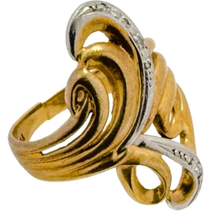 金プラチナ（K18/Pt900）コンビリング