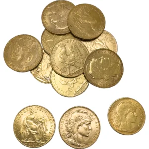 21.6金 (K21.6) マリアンヌ・ルースター金貨 20フラン 12枚まとめ