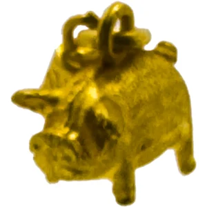 20金 (K20) ピッグペンダントトップ