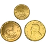 22金（K22）南アフリカ・クルーガーランド金貨1/4oz・1/10ozまとめ