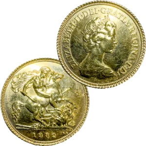 22金 (K22) ソブリン金貨 1982年