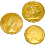 22金（K22）イギリス・ソブリン金貨3点まとめ