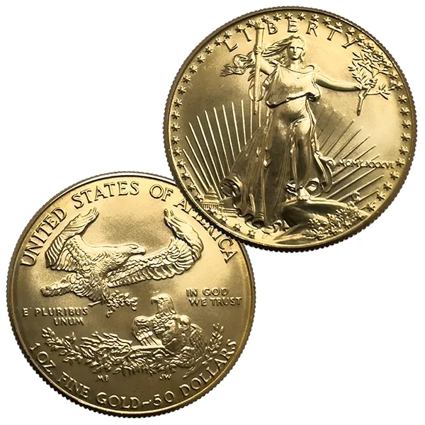 22金 (K22) アメリカンイーグル金貨 1オンス