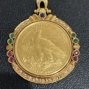 インディアンコイン　ペンダントトップ