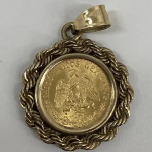 メキシコ金貨　ペンダントトップ