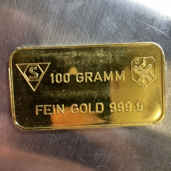 スイスインゴッド100g