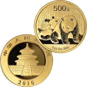 24金 (K24) 中国 パンダ金貨1オンス