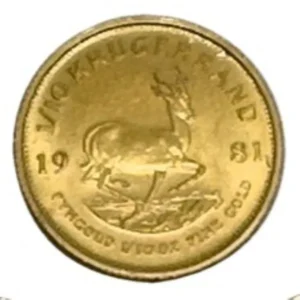 22金 (K22) 南アフリカ クルーガーランド金貨1/10オンス