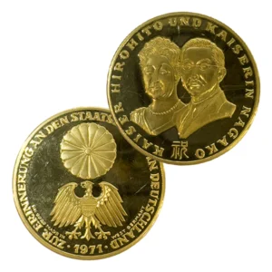 24金 (K24) 天皇皇后両陛下 御外遊記念 メダル　