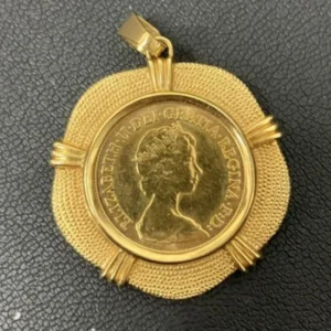 エリザベス金貨　ペンダントトップ