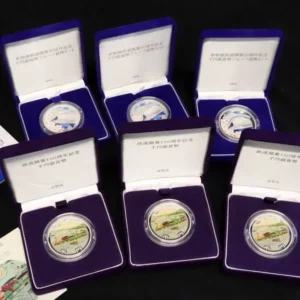 新幹線鉄道開業50周年記念千円銀貨幣プルーフ貨幣セット 鉄道開業150周年記念千円銀貨幣 計6点