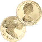 12金 (K12) イギリスヴァージン諸島25ドル金貨