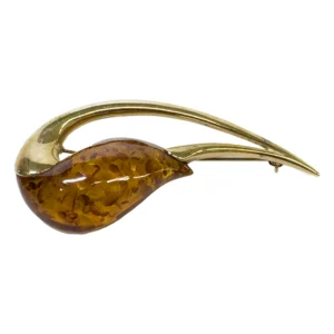 8金 (K8) ブローチ