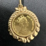 マン島キャットコイン　ペンダントトップ