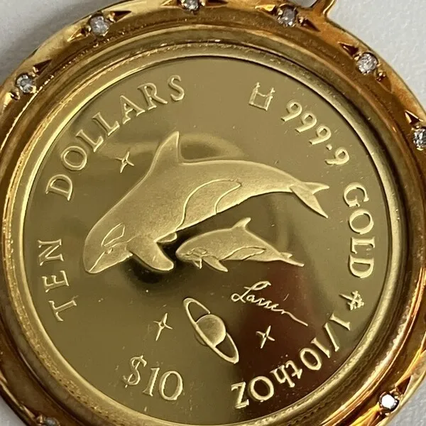 ドルフィンコイン　ペンダントトップ