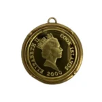 エリザベス金貨　ペンダントトップ　