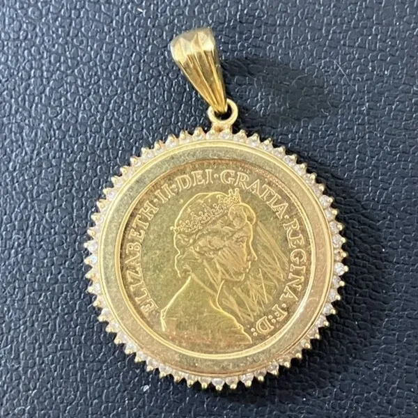 ソブリン金貨　ペンダントトップ
