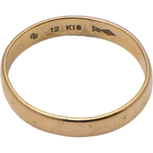 18金 (K18) 平打リング