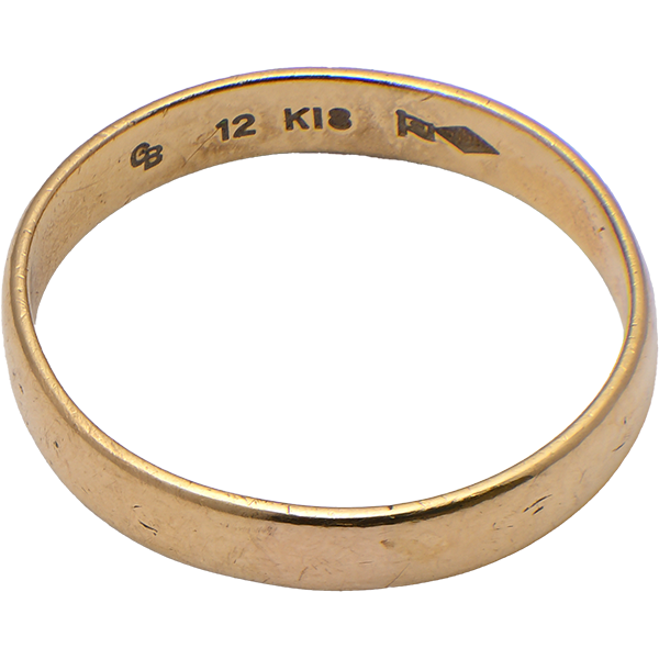 18金(K18)平打リング